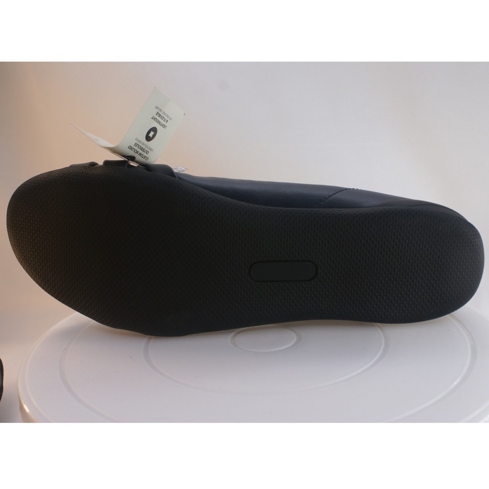 Kim Rogers Geeves Navy Blue Ballet Flats‎ Ultra Comfort Bow Shoes 9.5M NEW - Picture 12 of 12